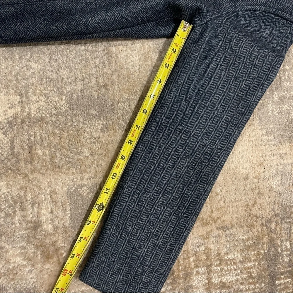 Old Navy Gray Pea Coat With Diagonal Zip Kids Size 10-12 EUC